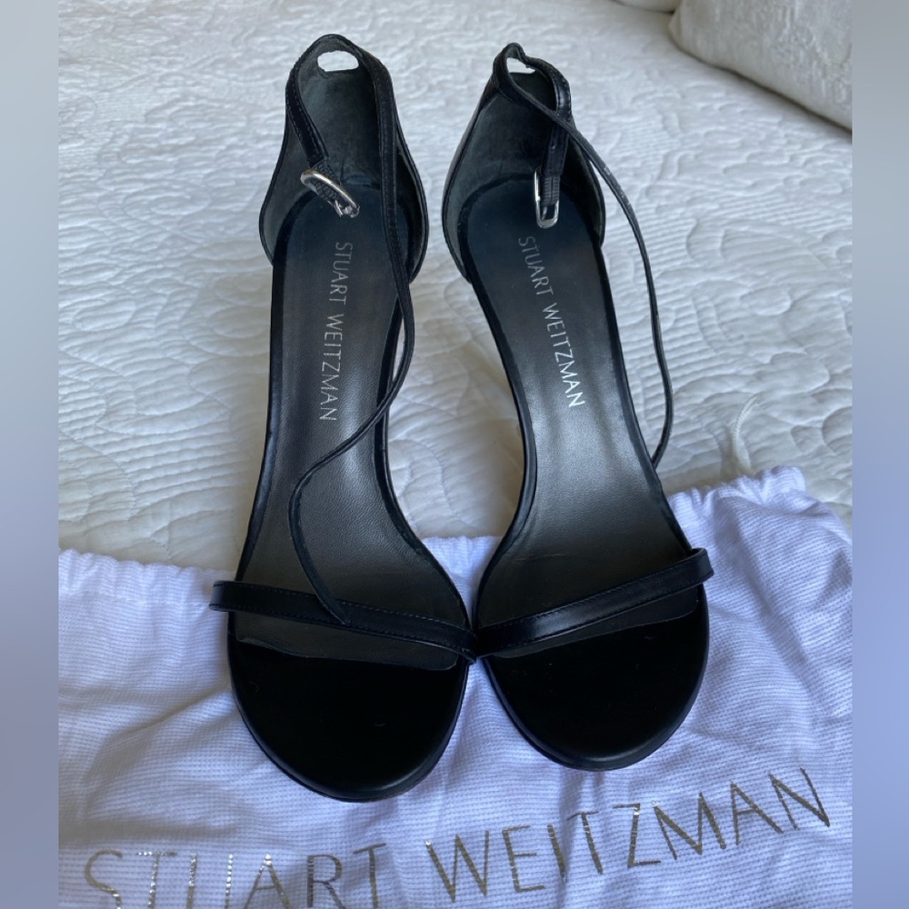 NUDISTSONG STRAP SANDAL , black, size 7,5